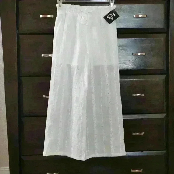 NWT: art class wide leg M7/8 Fresh White - Picture 1 of 4
